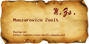 Maszarovics Zsolt névjegykártya