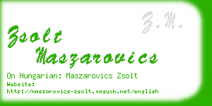 zsolt maszarovics business card